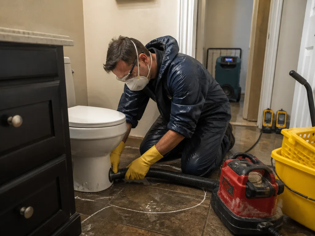 Toilet Overflow Cleanup